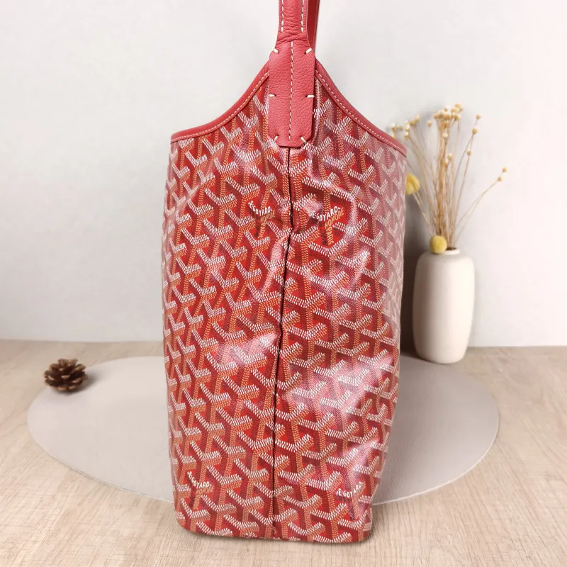 GOYARD Shoulder Bag Boheme Hobo​ Red PVC Small 43 × 14 × 27 cm — detail view 8 of 9