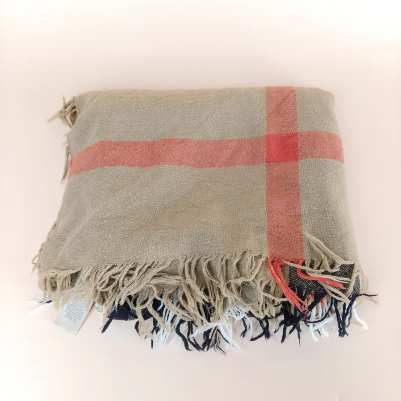 BURBERRY Scarf Scarf Wool One Size 110*110cm — cover view 5 of 10