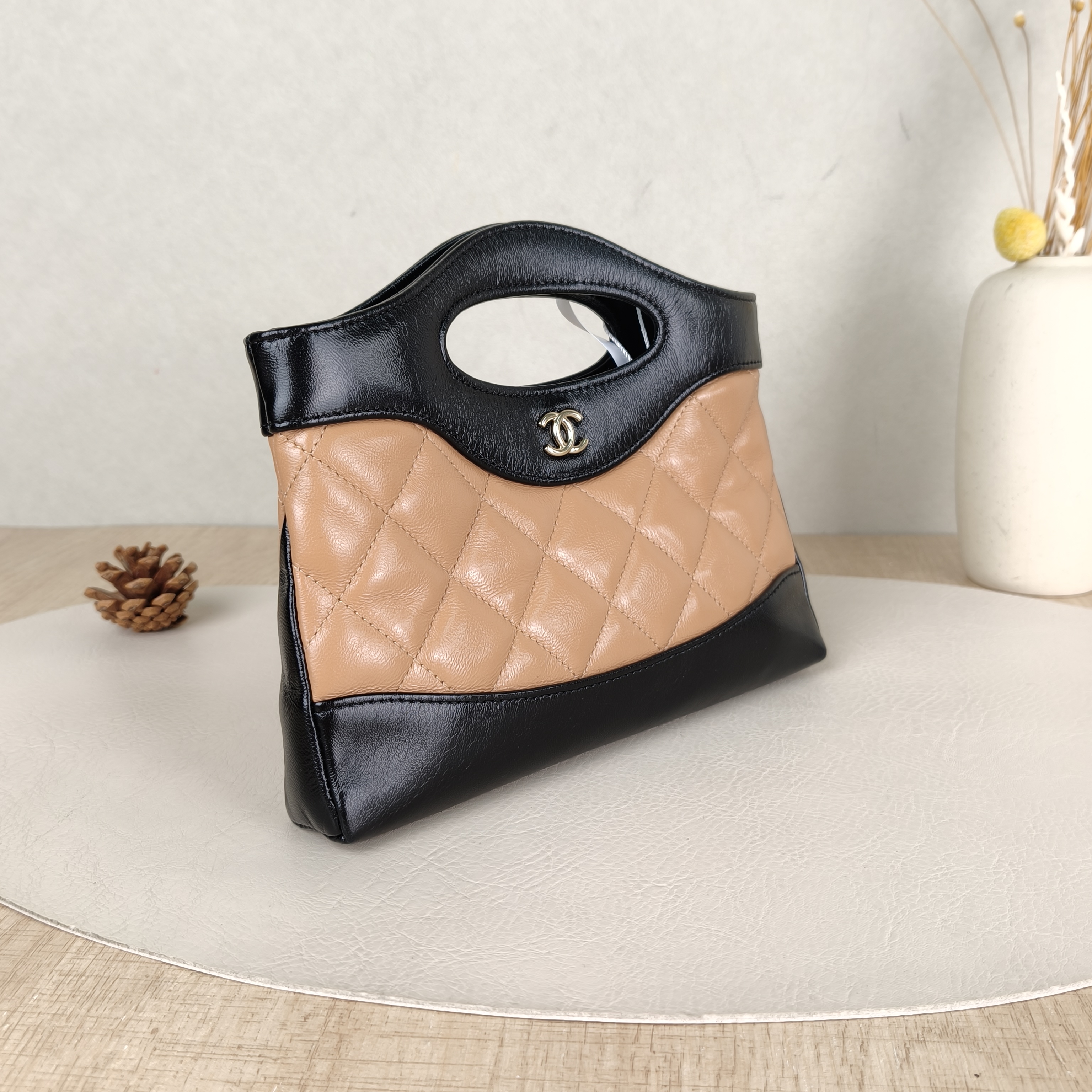 Chanel Crossbody Bag31Bag Beige · Black Waxed Leathernano19 × 5 × 12 cm — cover view 5 of 5