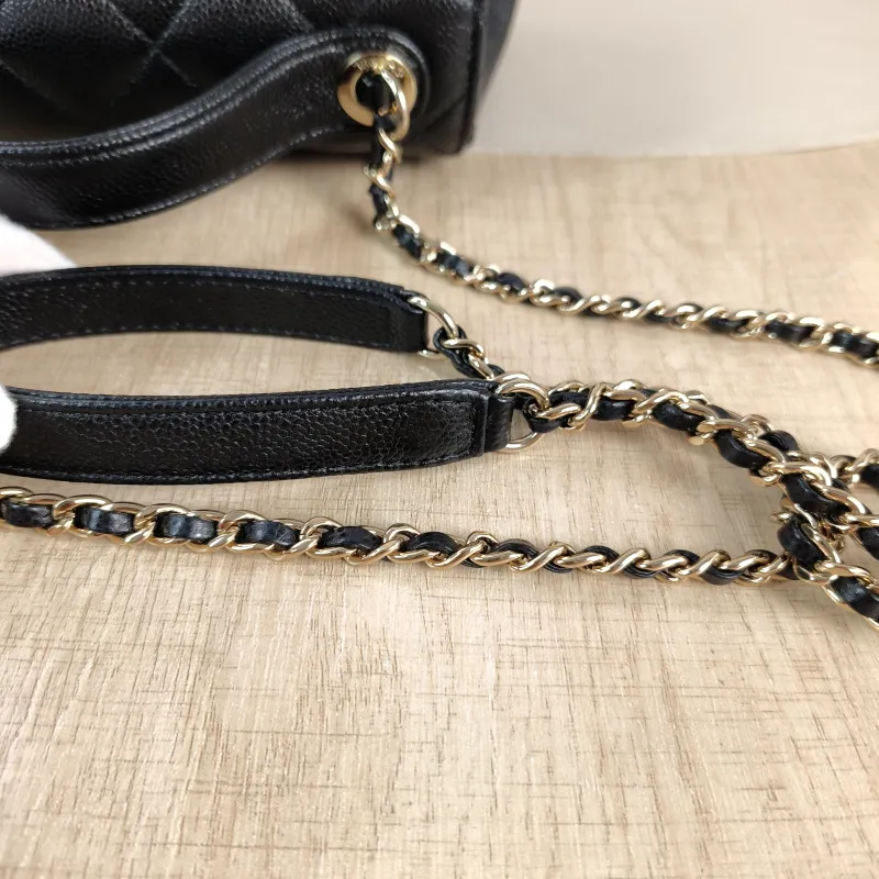 Chanel Crossbody Bag affinity Messenger Bag Black Grained Calfskin Small 19 × 7 × 14 cm 31 — detail view 9 of 14