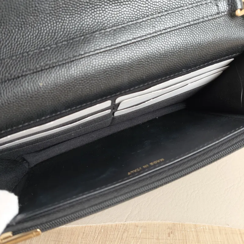 Chanel Crossbody Bag CF WOC Black Grained Calfskin One Size19.2 × 3.5 × 12.3 cm — detail view 2 of 12