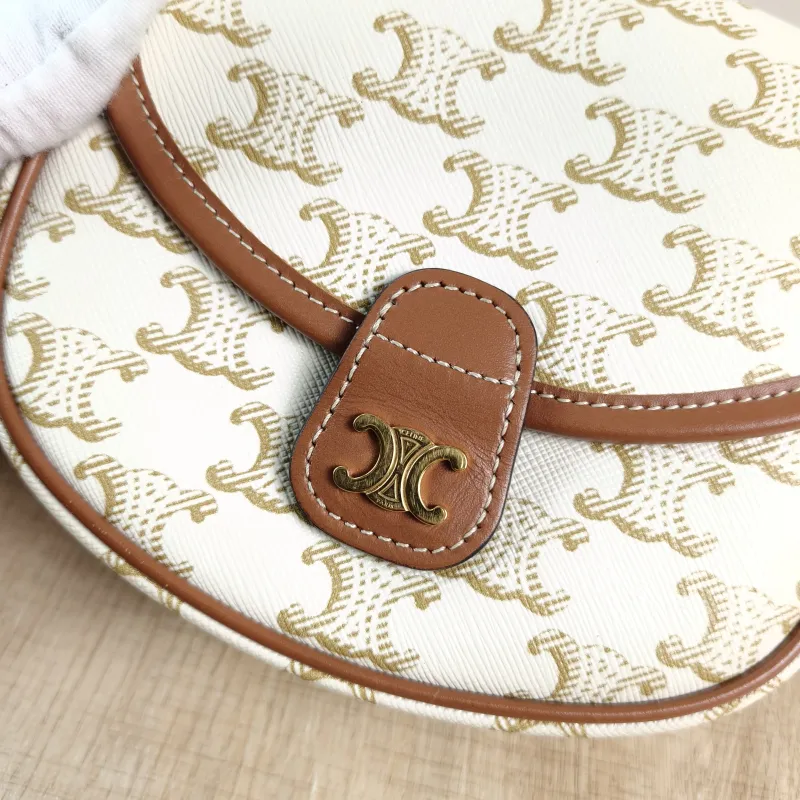 CELINE Crossbody Bag BESACE White PVC Mini 15 × 4 × 11 cm — detail view 1 of 12