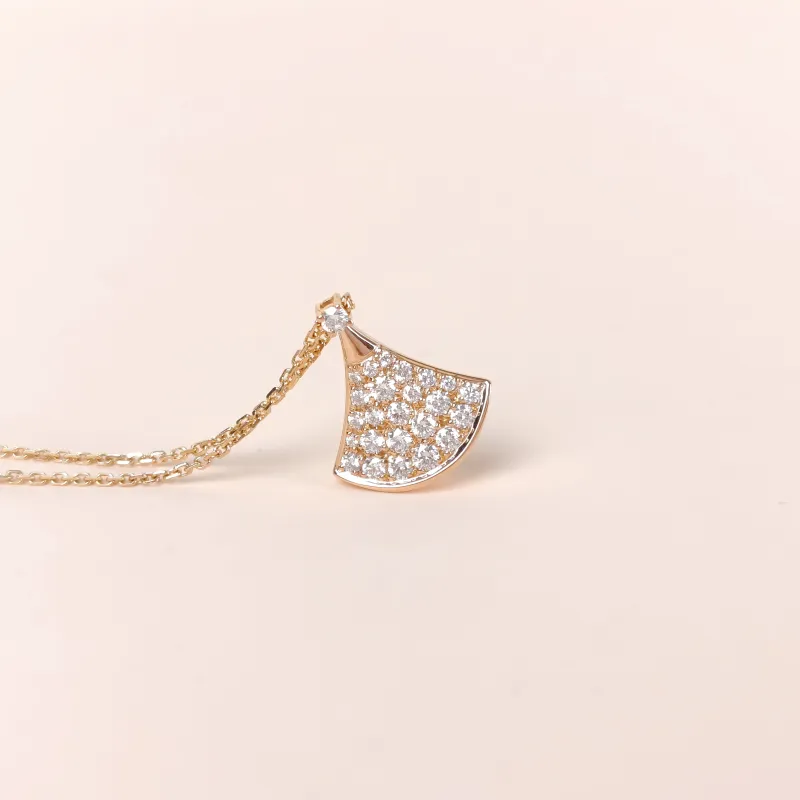 Bvlgari Necklace Divas' Dream Pavé Diamond Rose Gold Diamond18KR ose Gold Small 44cm — cover view 3 of 10