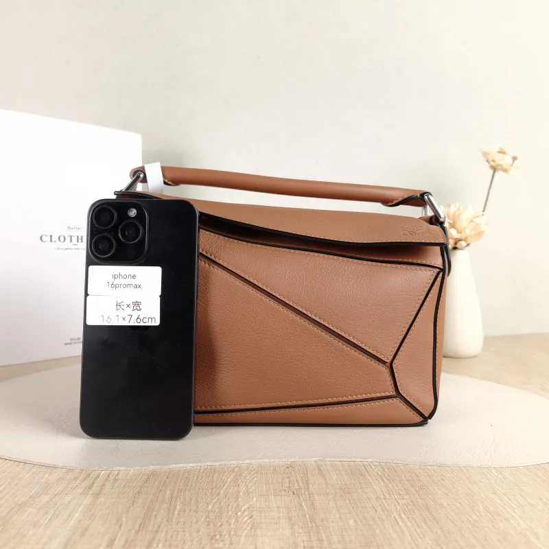 LOEWE Crossbody Bag Puzzle Caramel CC alfskin Small 24 × 10.5 × 16.5 cm — cover view 5 of 5
