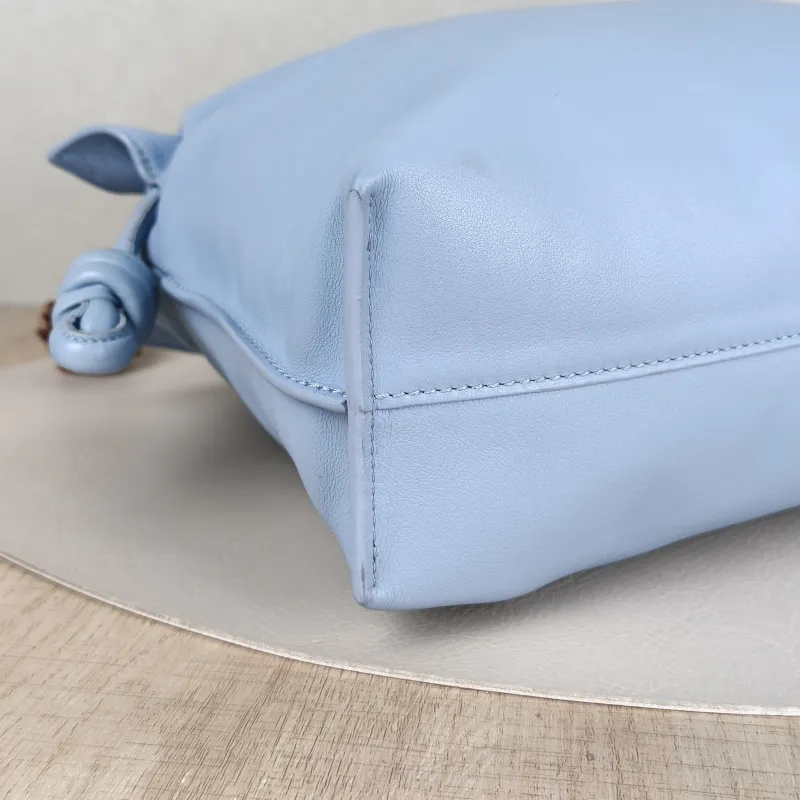 LOEWE Crossbody Bag Flamenco Blue Calfskin Medium30 × 10.5 × 20 cm — detail view 11 of 11