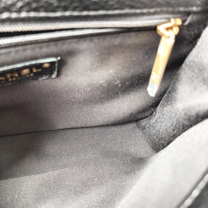 Chanel Backpack Backpack Black Grained Calfskin One Size24 × 5 × 17 cm — detail view 5 of 15
