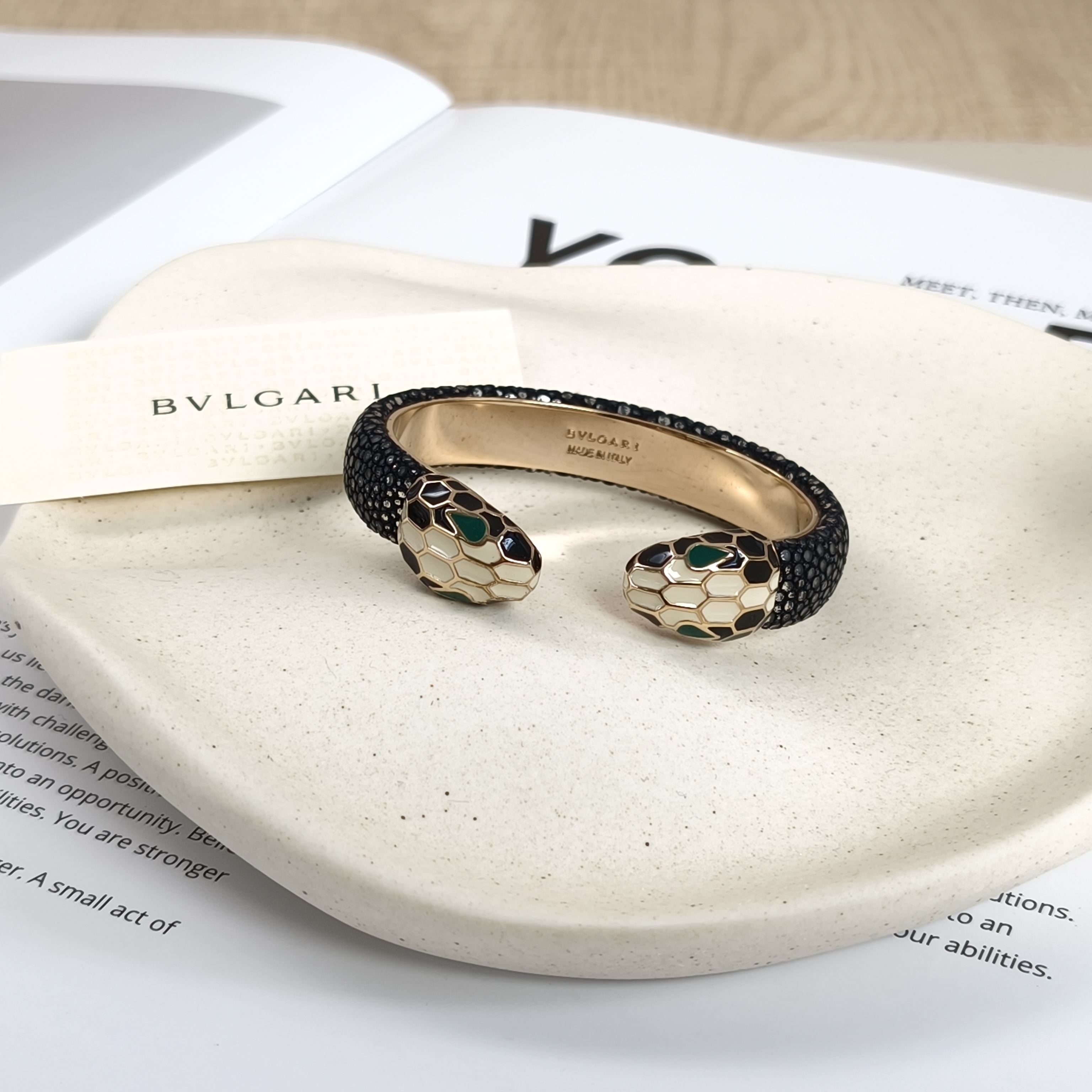 Bvlgari Bangle Serpenti Forever Collection Bangle Grey Pearl 15cm One Size — cover view 5 of 8