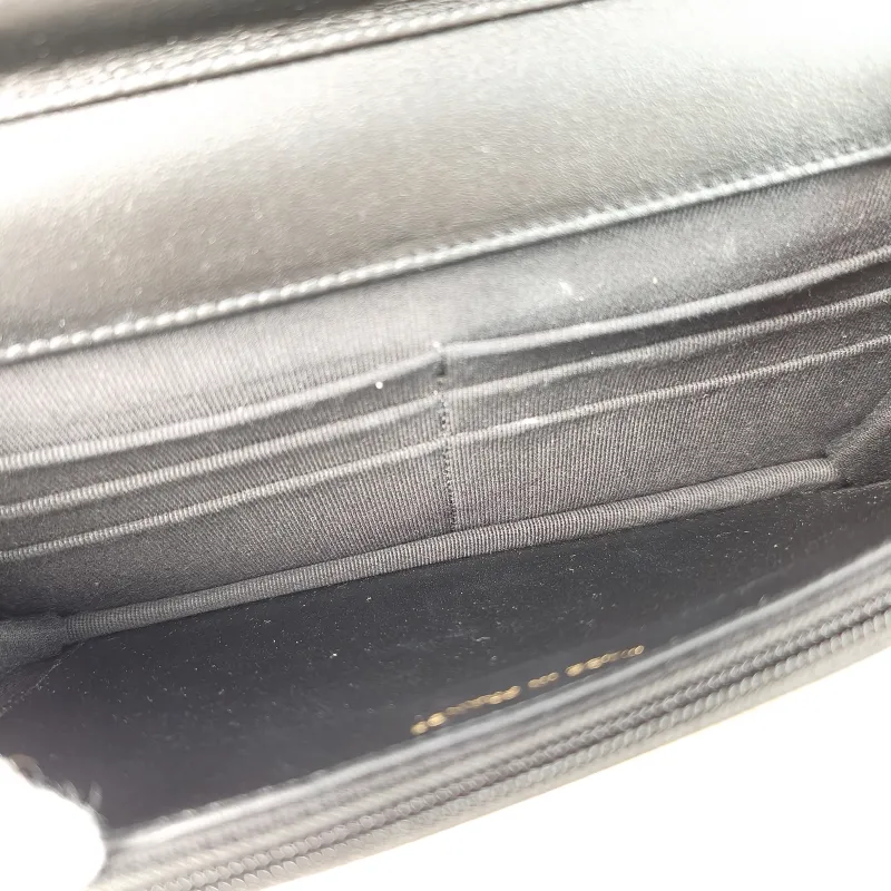Chanel Crossbody Bag Le Boy​ WOC Black Grained Calfskin Mini 19.2 × 3.5 × 12.3 cm — detail view 12 of 13