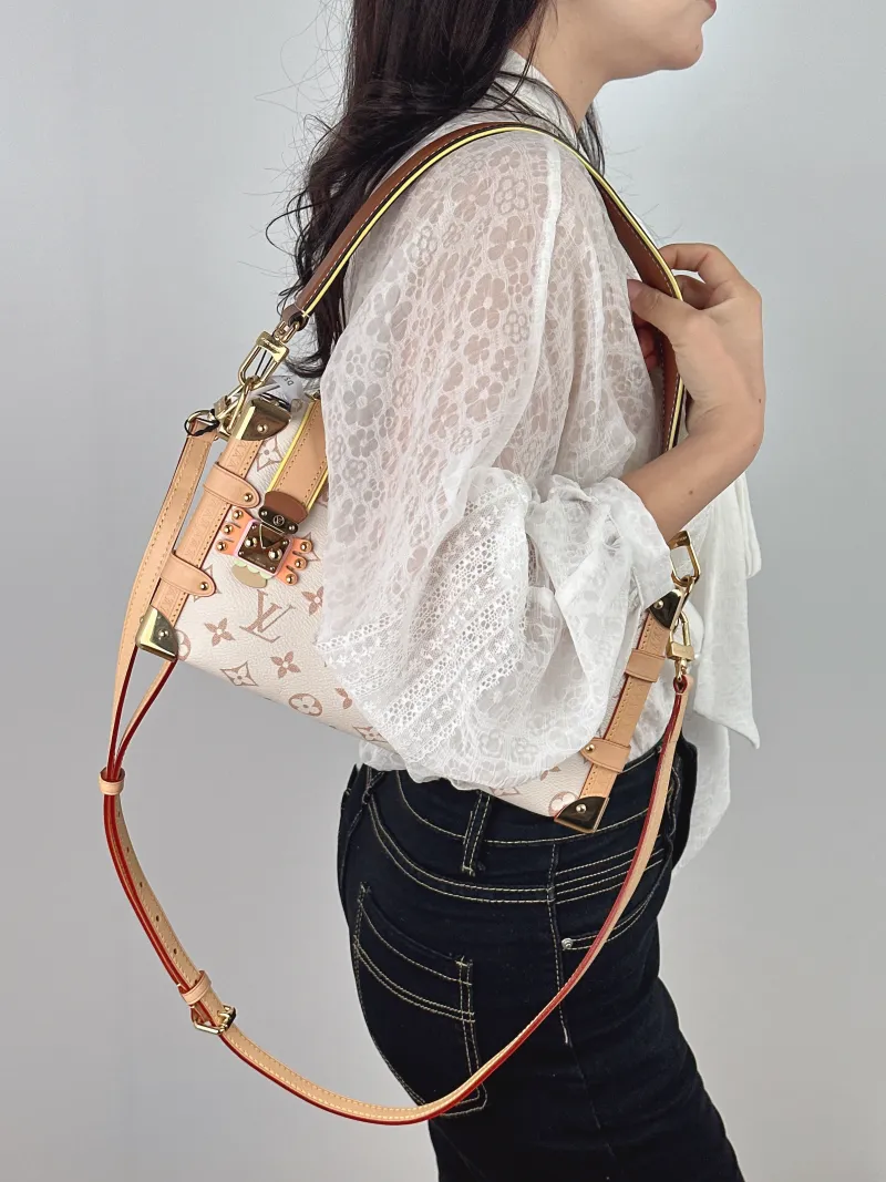 Louis Vuitton Crossbody Bag Side Trunk East West Box PVC Medium 28 × 7 × 15 cm — on-model view 2 of 2