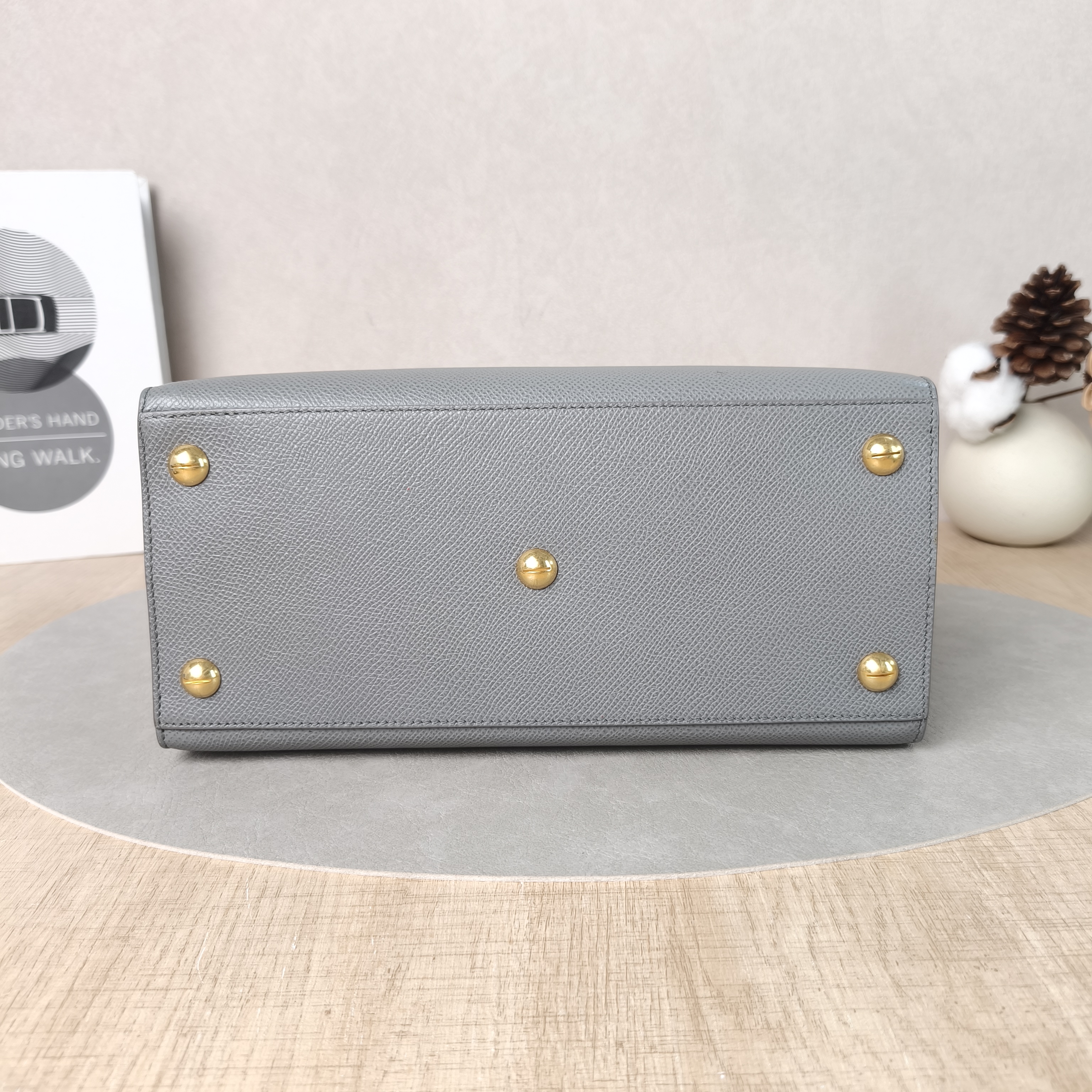 DIOR Top Handle Bag St Honore Tote Bag Grey Calfskin Medium25 × 12 × 19 cm — cover view 5 of 5