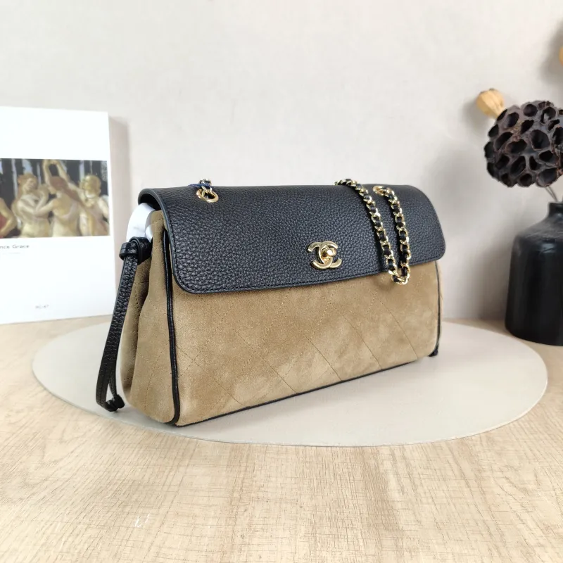 Chanel Shoulder Bag 26a Collection · Black Suede Small 29 × 10 × 17 cm — cover view 5 of 6