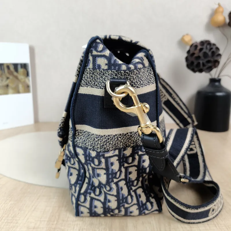 DIOR Crossbody Bag camp Messenger Bag Blue Canvas Medium29 × 12 × 22 cm — detail view 9 of 11