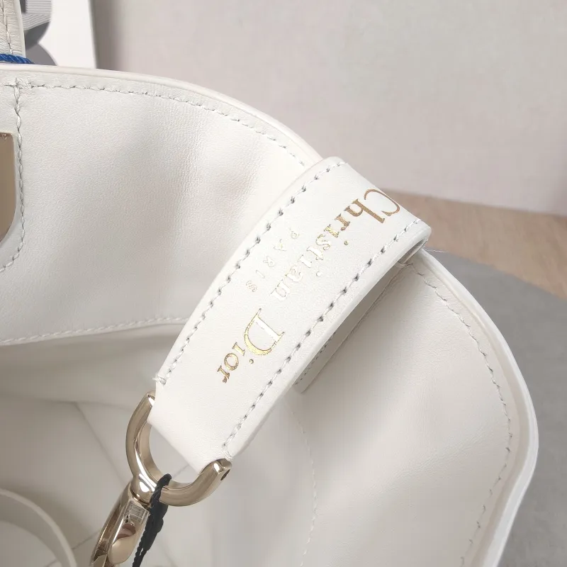 DIOR Top Handle Bag TOUJOURS Edition White Calfskin Small 18.5 × 12 × 18.5 cm — detail view 2 of 14