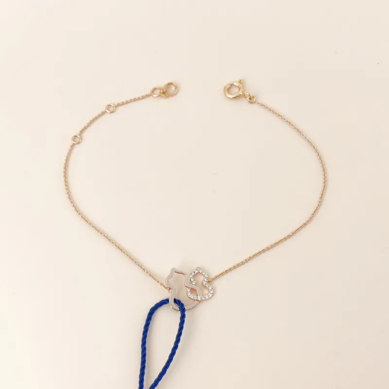 Qeelin Bracelet Wulu Collection Bracelet Rose Gold Diamond18KR ose Gold One Size 18cm