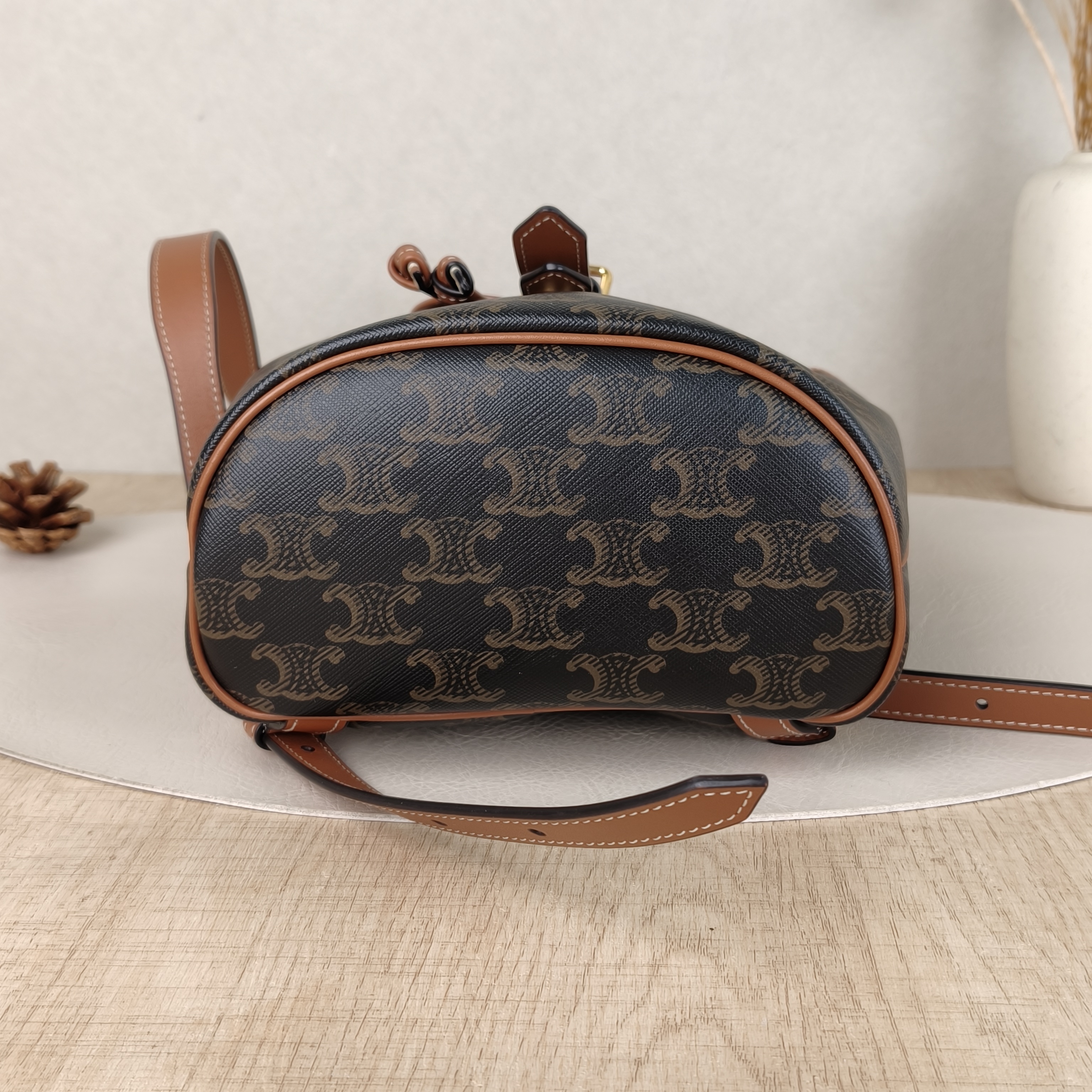 CELINE Backpack FOLCO Backpack Monogram PV Cmini17 × 10 × 20 cm — cover view 4 of 6