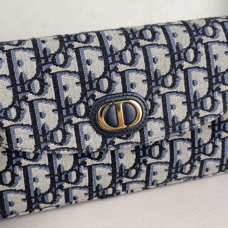 DIOR Crossbody Bag30 Montaigne woc Blue Canvas One Size21.5 × 3 × 12 cm — detail view 13 of 13