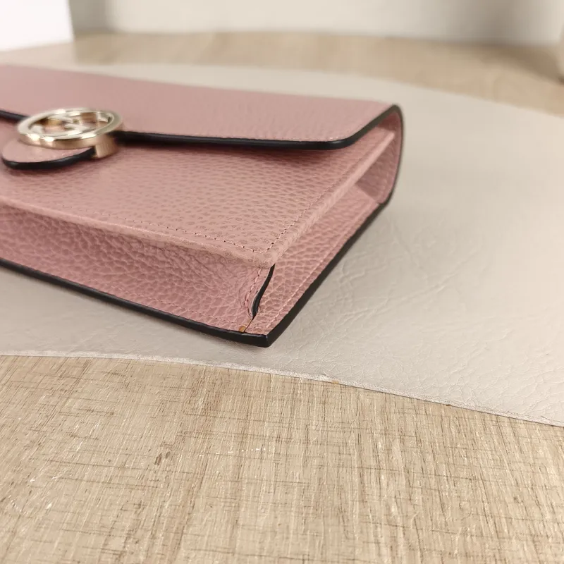 GUCCI Crossbody Bag g Collection woc Pink Calfskin Small 19 × 4 × 11.5 cm — detail view 10 of 10