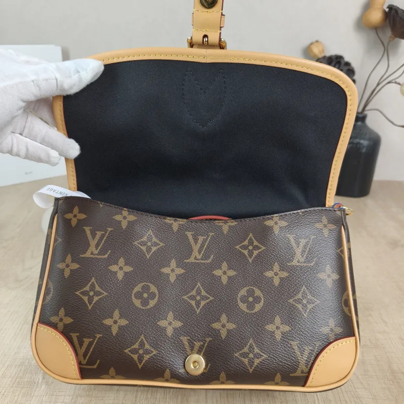 Louis Vuitton Crossbody Bag Diane Baguette Bag Shoulder Strap PVC Small 24 × 9 × 15 cm — detail view 1 of 13