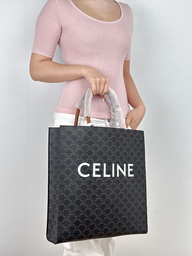 CELINE Crossbody Bag CABAS Monogram PVC Large37 × 9 × 39.5 cm — on-model view 2 of 2