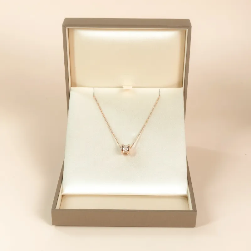 Bvlgari Necklace B.zero1 Rose Gold Diamond18KR ose Gold One Size 44cm — cover view 3 of 9