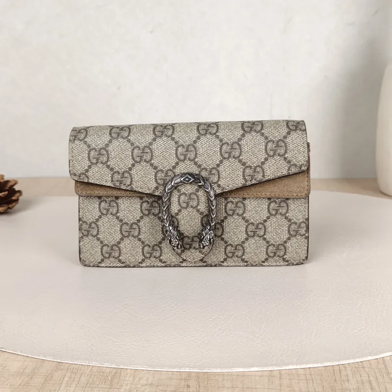 GUCCI Crossbody Bag Dionysus Monogram PV Cmini16.5 × 4.5 × 10 cm