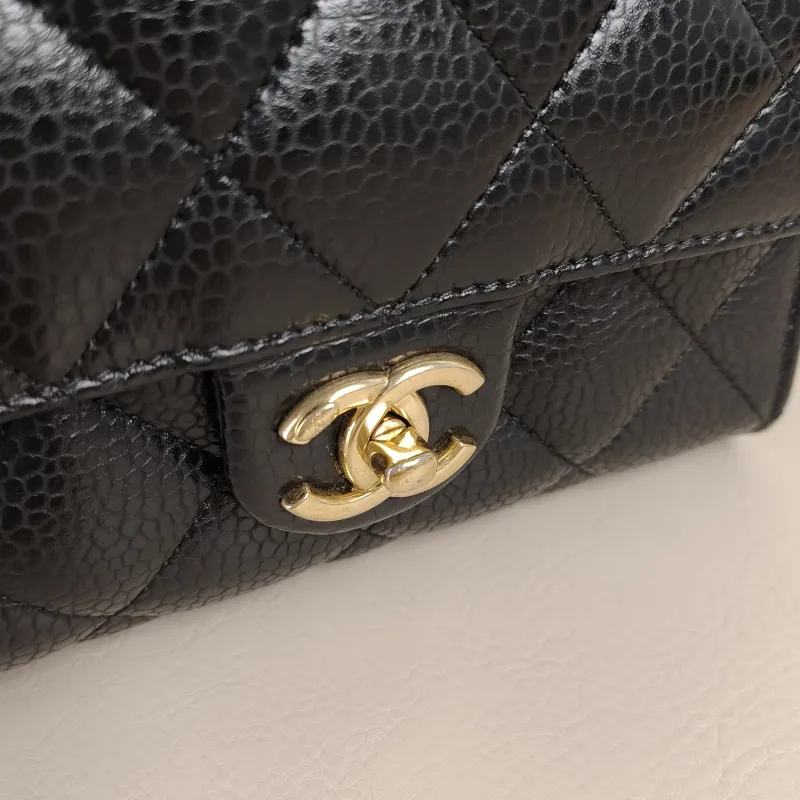 Chanel Crossbody Bag26c Crossbody Bag Black Grained Calfskinmini19 × 7 × 13 cm — detail view 7 of 13