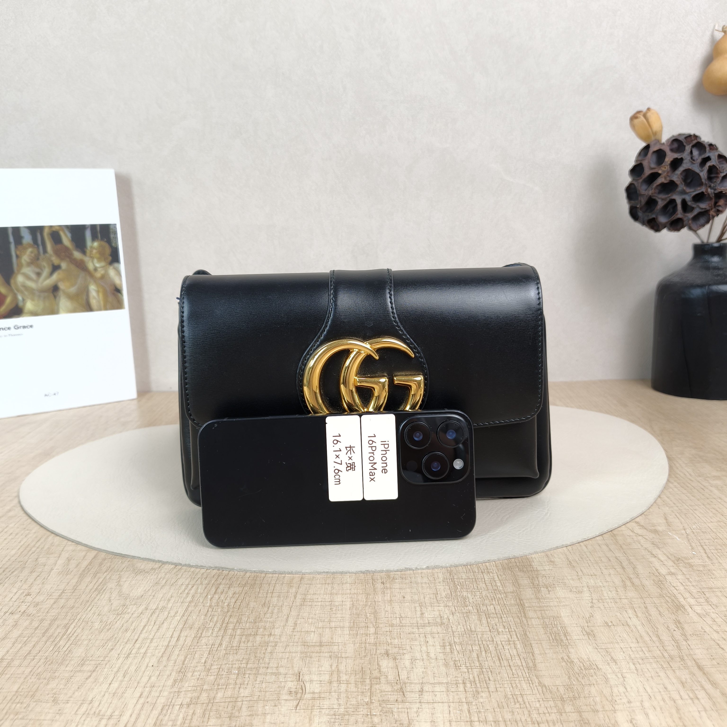 GUCCI Shoulder Bag Arli Shoulder Bag Black CC alfskin Small25 × 5.5 × 16 cm — cover view 5 of 6