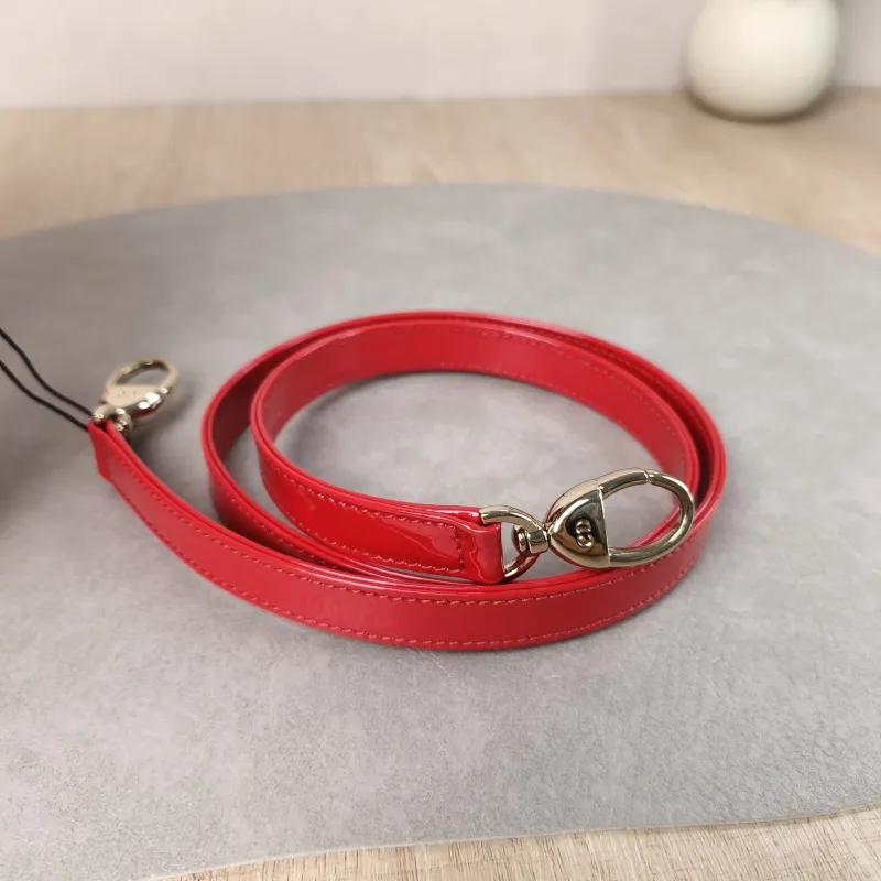 DIOR Top Handle Bag Lady Lady Dior Bag Red Patent Leather Medium 24 × 12 × 21 cm — detail view 9 of 12