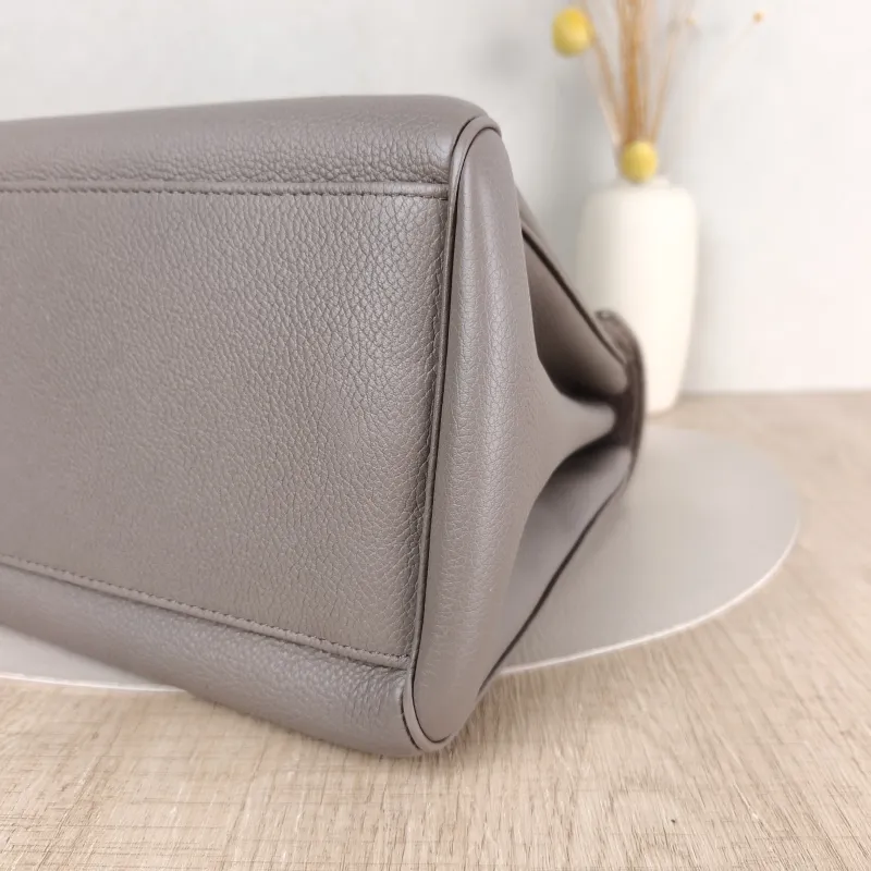 CELINE Shoulder Bag Soft 16Shoulder Bag Grey Calfskin Medium 32 × 15 × 24 cm — detail view 3 of 10