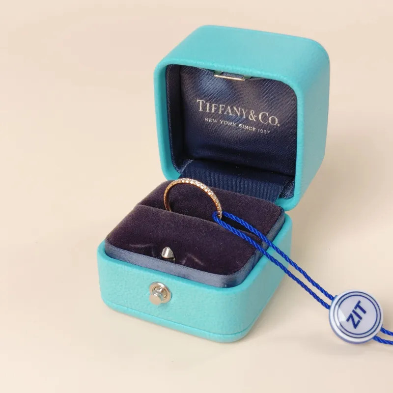 Tiffany&Co. Ring Soleste Collection Pavé Diamond Ring Rose Gold Diamond18KR ose Gold One Size 50 — cover view 2 of 8