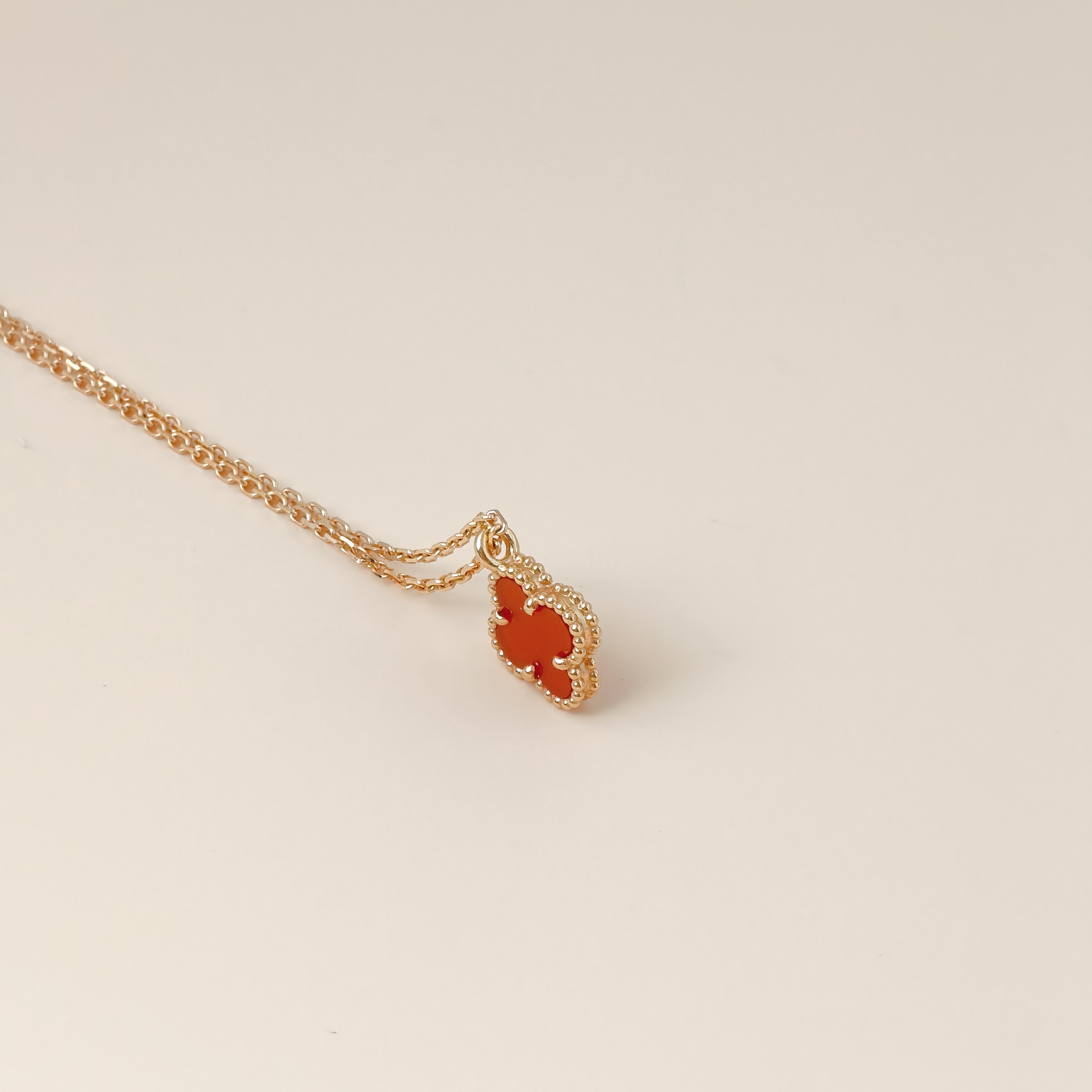 Van Cleef & Arpels Necklace Alhambra 18KR ose Gold Sweet Mini40cm — cover view 4 of 12