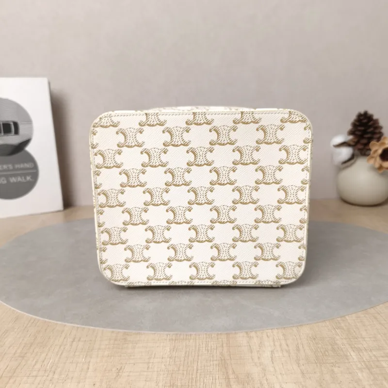 CELINE Cosmetic Bag White PVC One Size18 × 14.5 × 15 cm — cover view 5 of 6