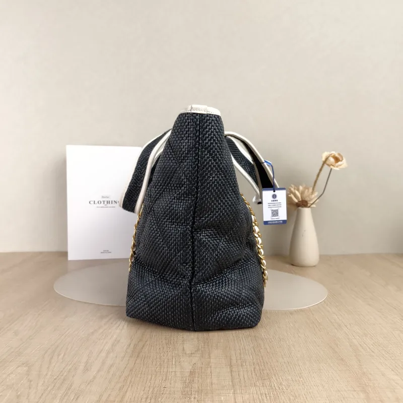 Chanel Shoulder Bag Tote Bag23M cocobeach Navy Woven One Size40 × 17 × 29 cm — detail view 7 of 14