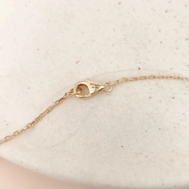 CARTIER Necklace Juste un Clou Pavé Diamond Necklace Yellow Gold 18KY ellow Gold Diamond One Size 40cm — cover view 7 of 10