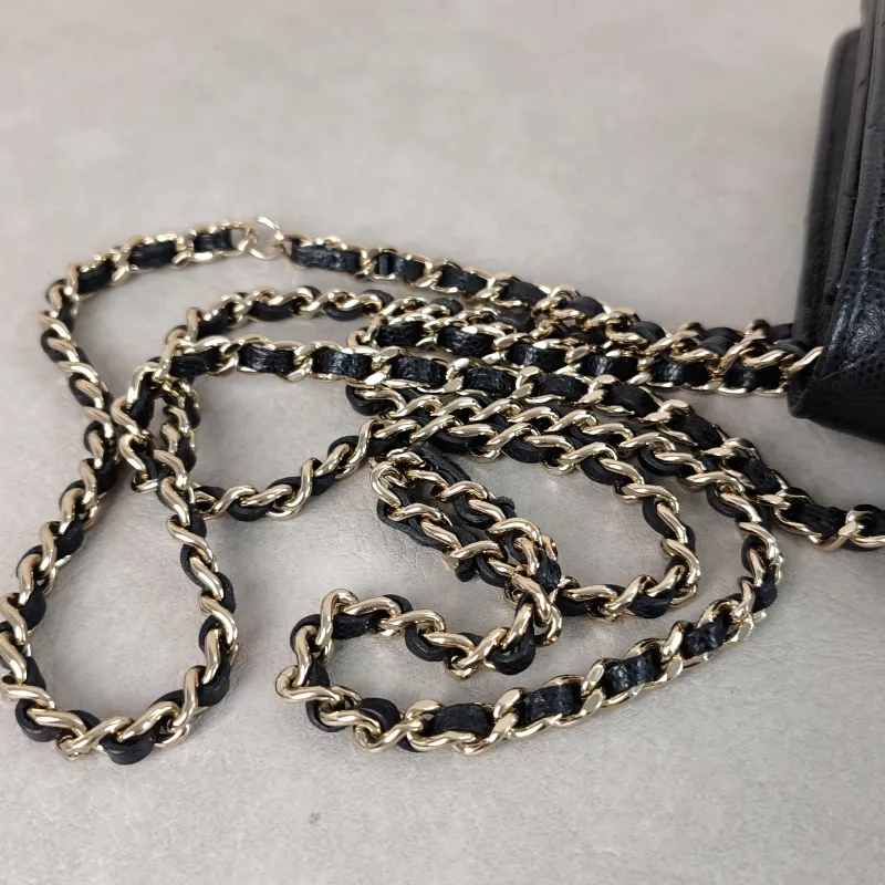 Chanel Backpack Backpack Black Calfskin One Size 18.2 × 5 × 14 cm — detail view 8 of 13