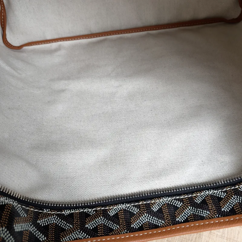GOYARD Shoulder Bag Boheme Hobo​ Brown ine Canvas Small 43 × 14 × 27 cm — detail view 7 of 15