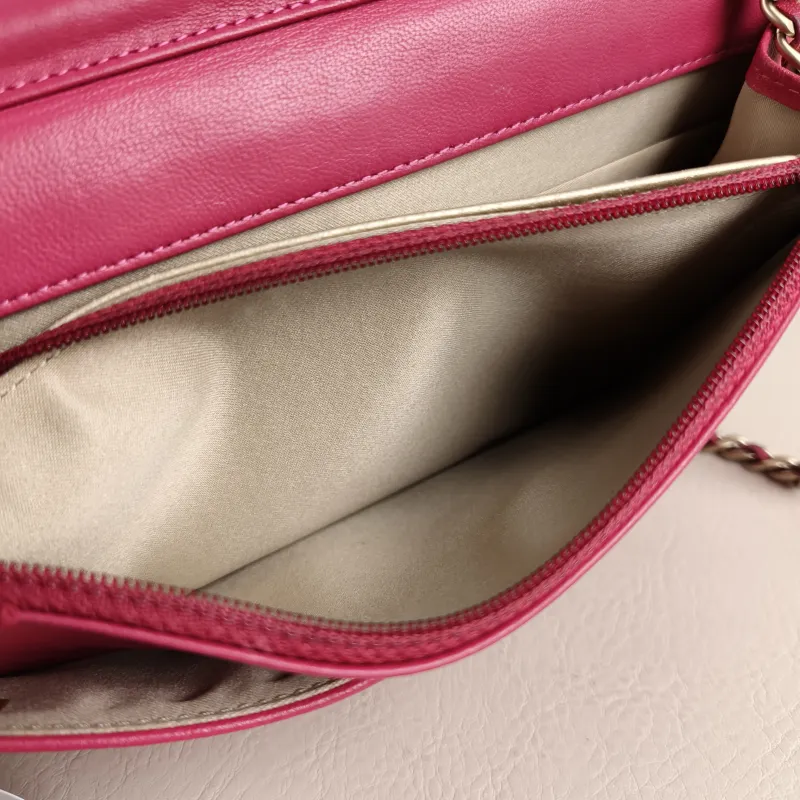 Chanel Crossbody Bag Classic Flap WOC CF WOCWOC Bag Red Lambskin One Size19 × 3.5 × 12 cm — detail view 5 of 12