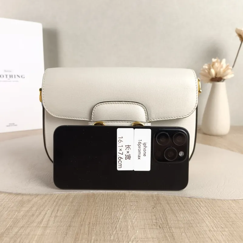 GUCCI Crossbody Bag Horsebit 1955 Horsebit Small White Calfskin Small 20.5 × 5 × 14.5 cm — cover view 2 of 6