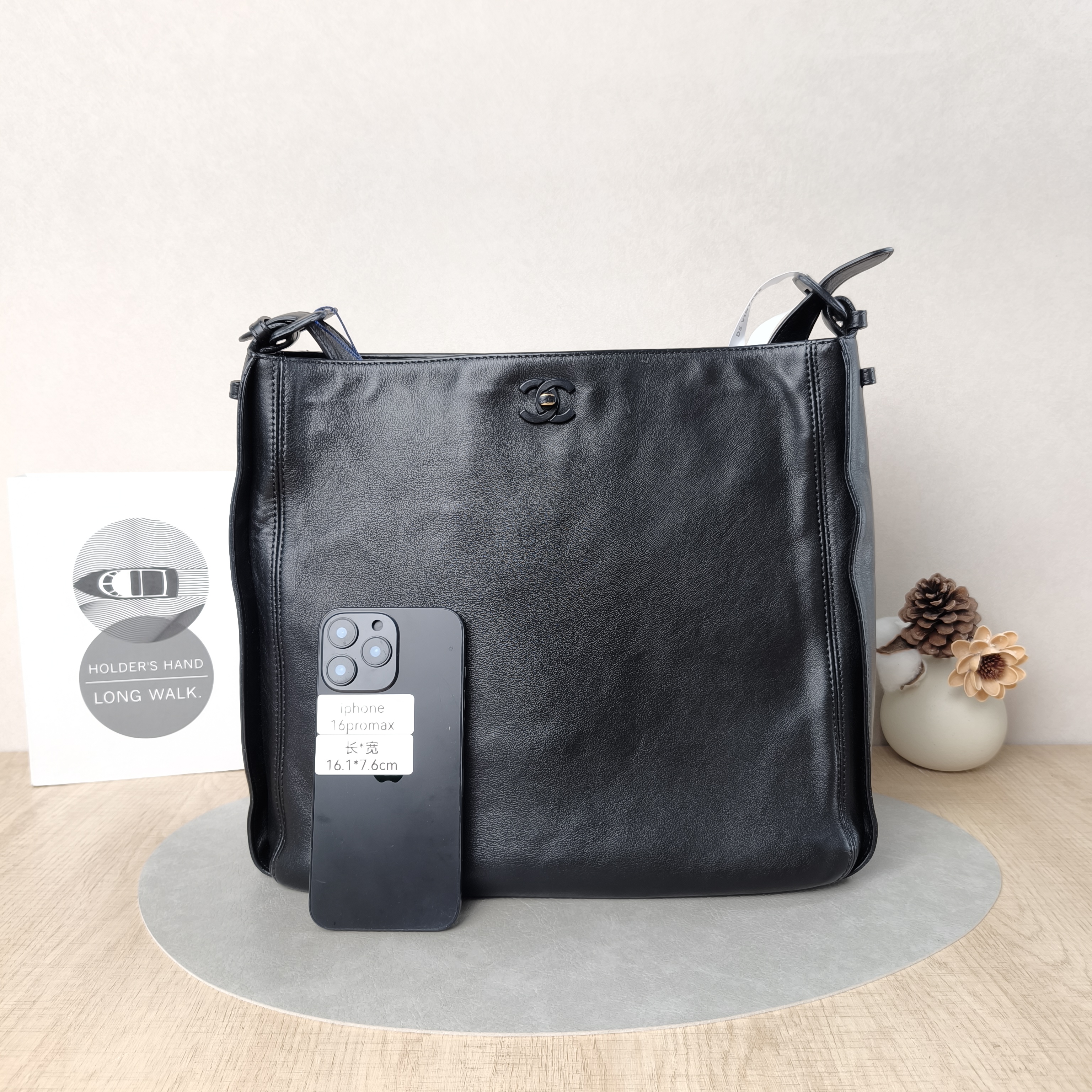 Chanel Crossbody Bag So black hobo Crossbody Bag Black Calfskin One Size33 × 8 × 30 cm — cover view 2 of 5