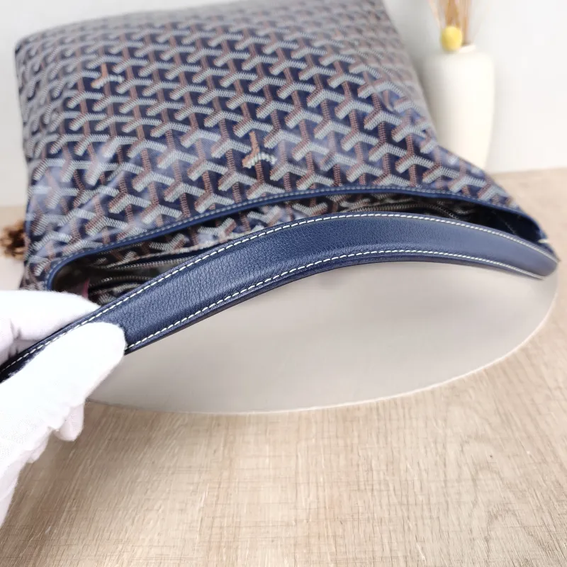 GOYARD Shoulder Bag Boheme Hobo​ Blue PVC Small 43 × 14 × 27 cm — detail view 7 of 11