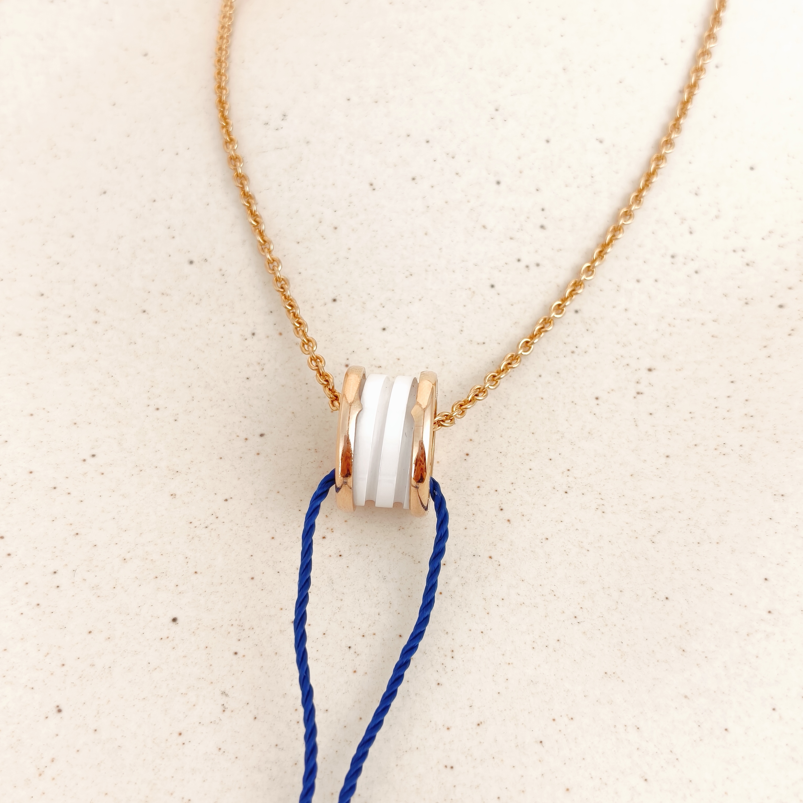 Bvlgari Necklace B.ZERO1Collection White Rose Gold 18KR ose Gold One Size46cm — cover view 8 of 8