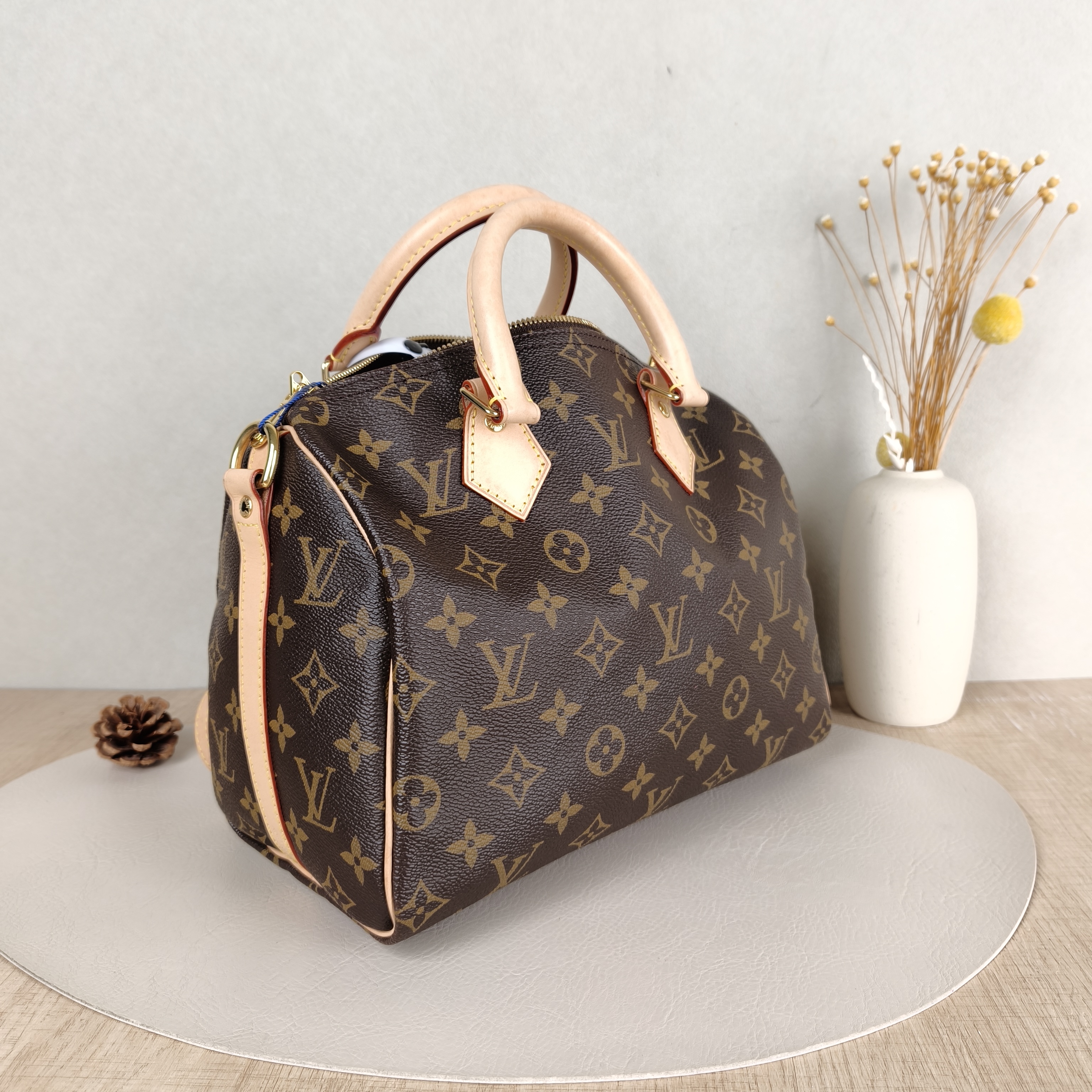 Louis Vuitton Crossbody Bag Speedy25Shoulder Strap Edition-Monogram PVC Medium25 × 15 × 19 cm — cover view 4 of 5