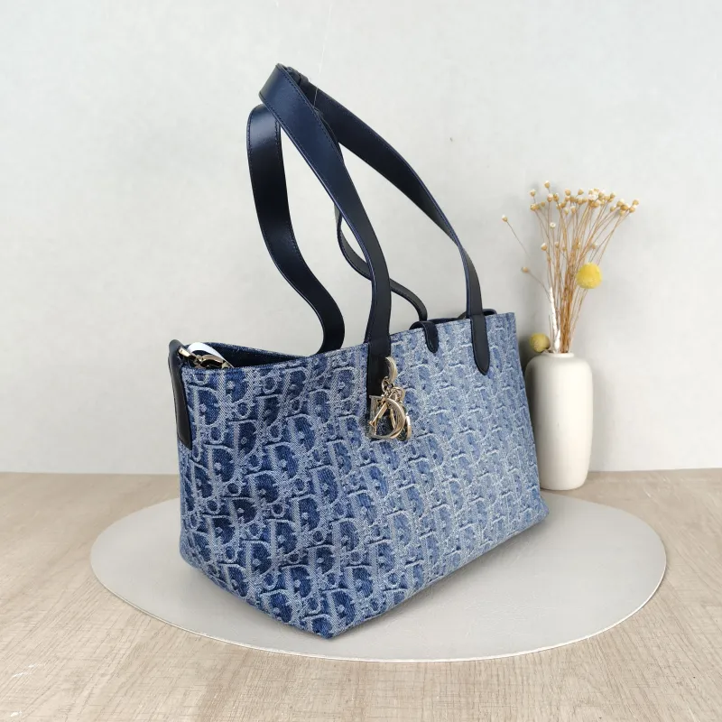 DIOR Top Handle Bag TOUJOURS Blue Medium28.5 × 17 × 21.5 cm — cover view 2 of 5