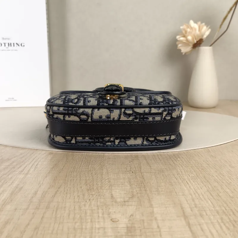 DIOR Crossbody Bag Bobby Blue Canvas Small18 × 5 × 14 cm — cover view 4 of 5