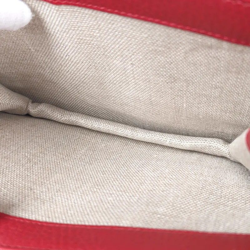 GUCCI Crossbody Bag g Collection Red Calfskin Small 20 × 9 × 16 cm — detail view 1 of 13