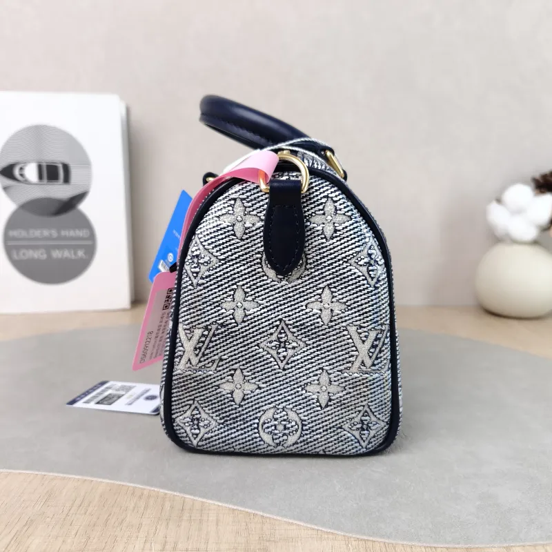 Louis Vuitton Crossbody Bag Speedy20 Blue Canvas One Size 20.5 × 12 × 13.5 cm — detail view 6 of 10