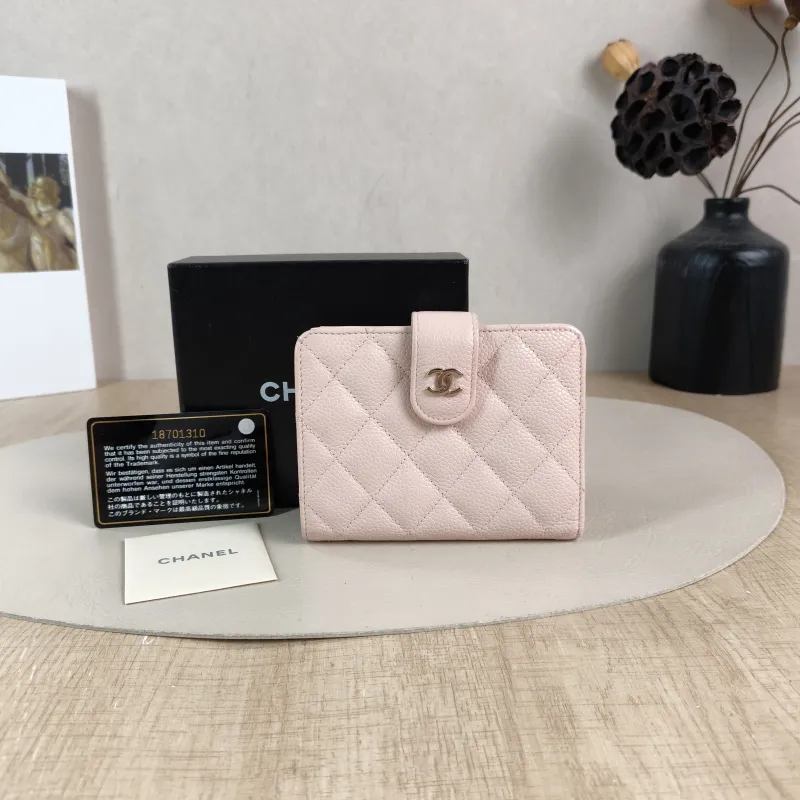 Chanel Wallet Wallet Pink Grained Calfskin One Size9.5 × 2 × 13 cm — cover view 2 of 5