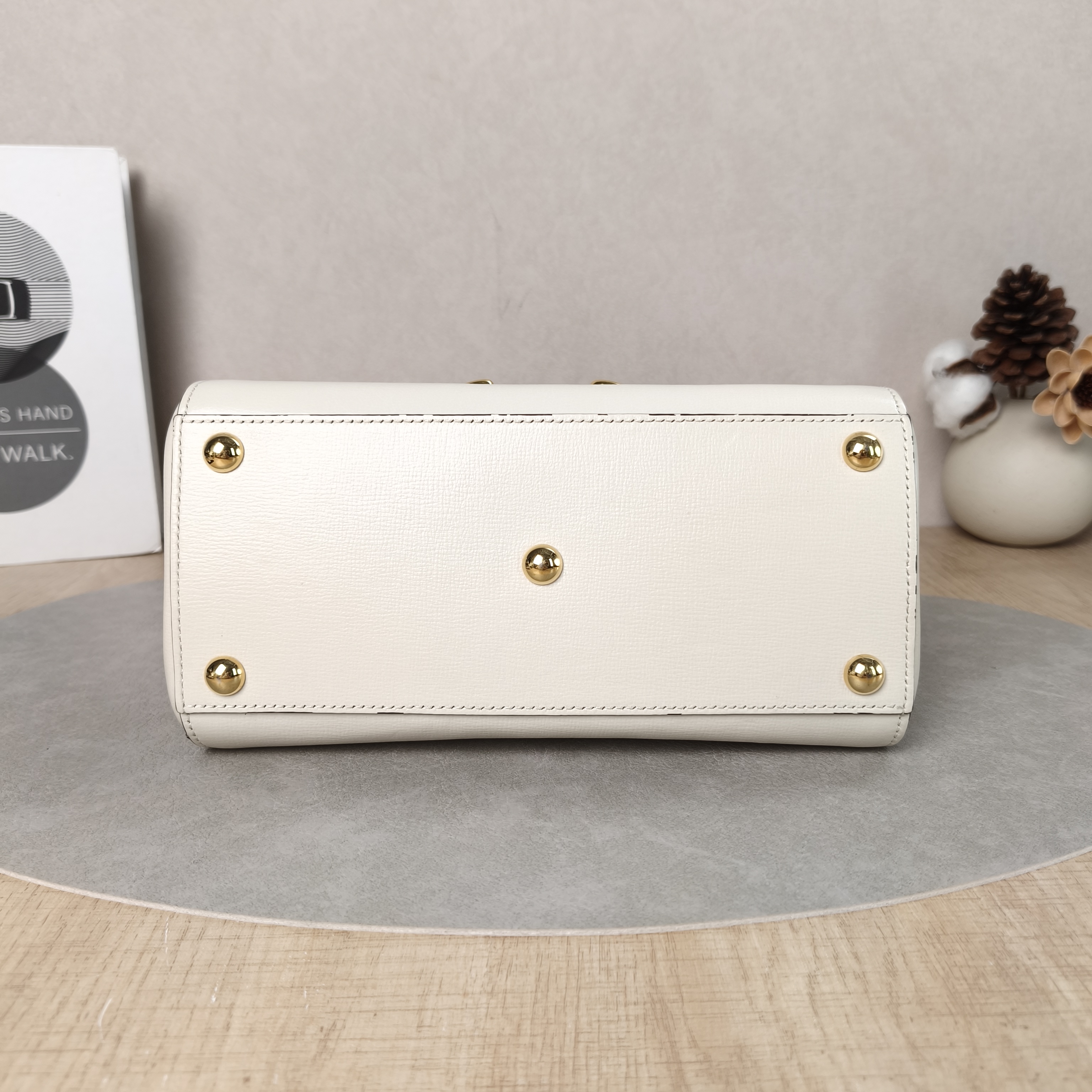 GUCCI Crossbody Bag Horsebit 1955Collection Top Handle Bag White Calfskin Small22 × 10.5 × 16 cm — cover view 6 of 6