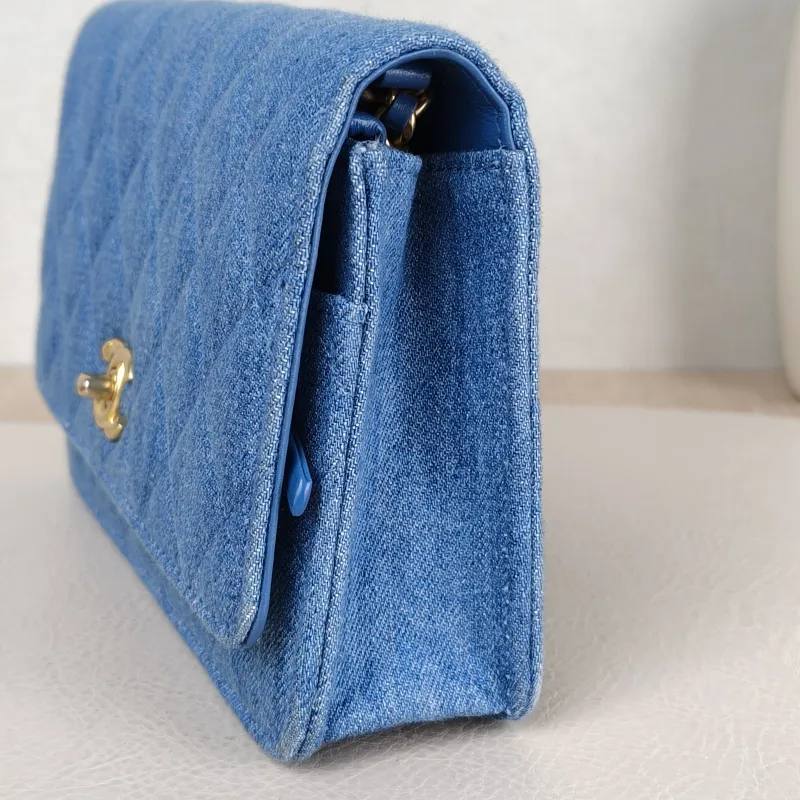 Chanel Crossbody Bag CF WOCWOC Bag Blue Mini 19.2 × 3.5 × 12.3 cm — detail view 6 of 13