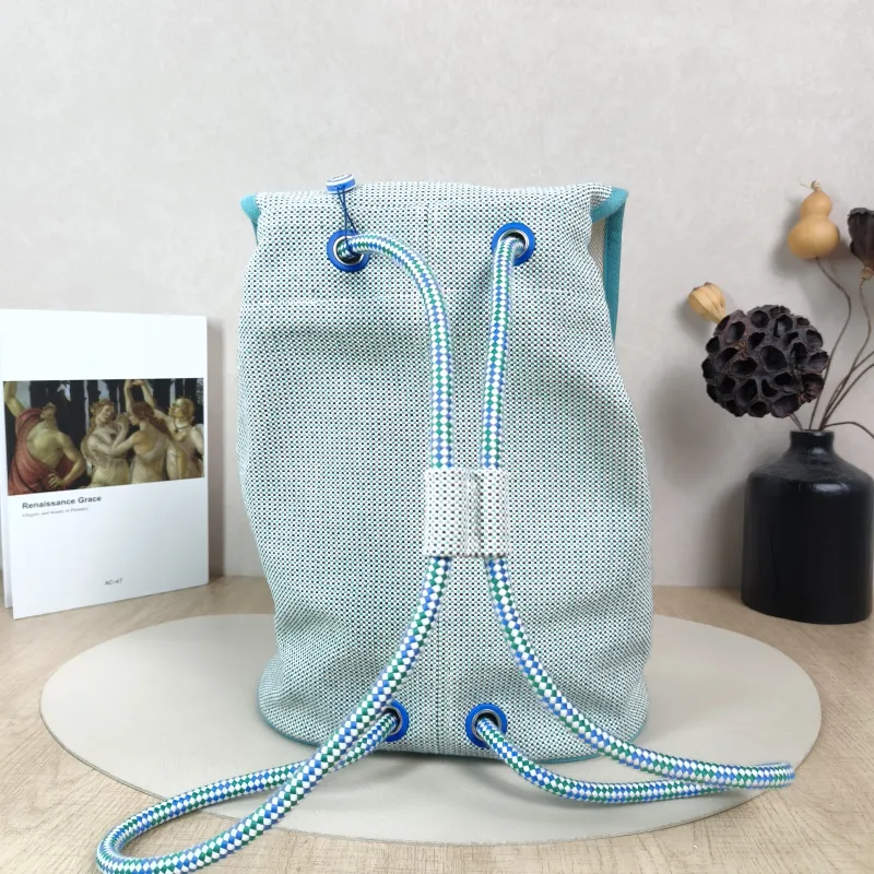 Hermès Backpack Backpack Green Canvas One Size23 × 15 × 30 cm — cover view 5 of 5